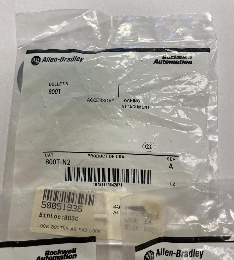 ALLEN BRADLEY,800T-N2,LOCKING ATTACHMENT LOT OF 3 NEW