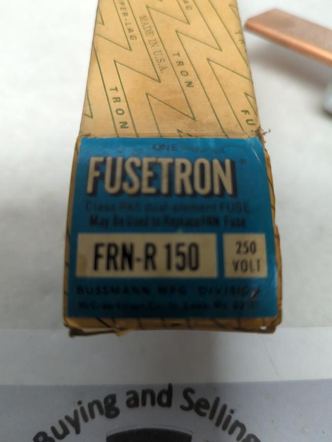 COOPER BUSSMANN,FRN-R-150,FUSETRON 150 AMP FUSE NOS
