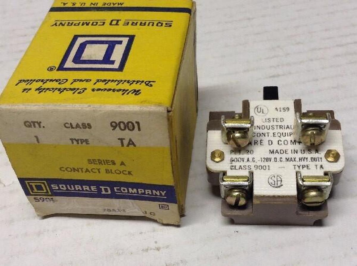Square D,TA,Series A Contact Block 75522 JC