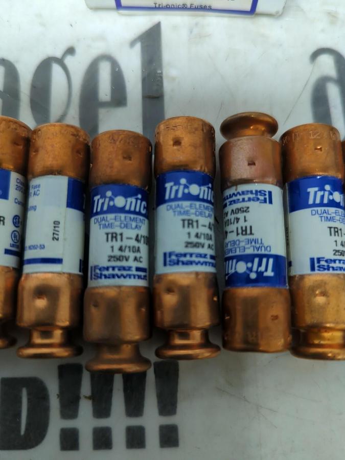 FERRAZ SHAWMUT,TRI-4/10,TRI-ONIC 4/10 AMP FUSE BOX OF 10 NOS