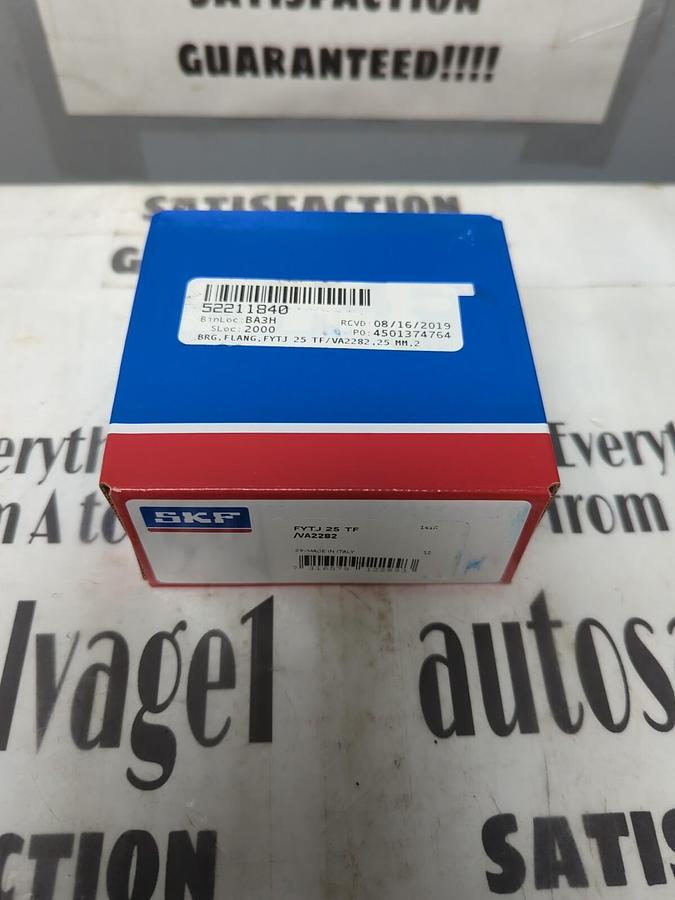 Used SKF,FYTJ 25TF/VA2282,FLANGE MOUNT BEARING 2-BOLT BASE 25MM BORE NEW