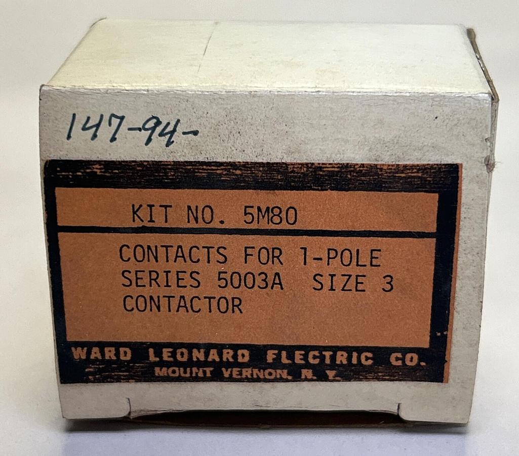 WARD LEONARD,5M80,CONTACT KIT SIZE 3 1P NOS