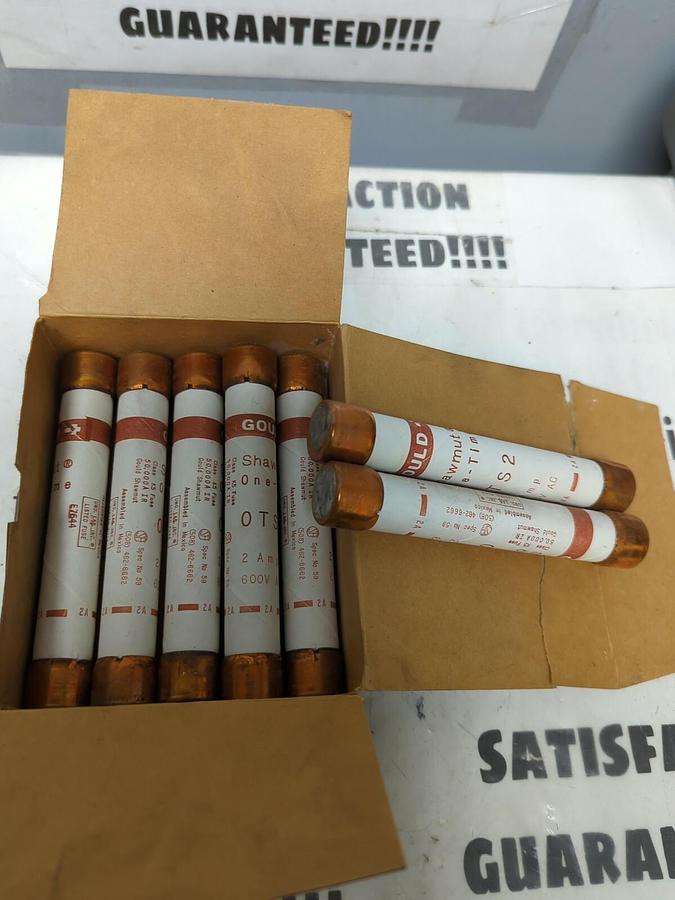 GOULD SHAWMUT,OTS2,ONE TIME FUSE BOX OF 7 NOS