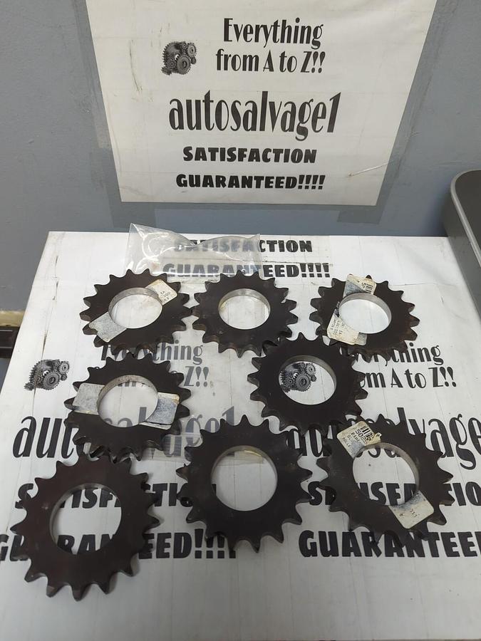 MARTIN,50 17,SPROCKET 17 TEETH 1-9/16 INCH BORE LOT OF 8 NOS