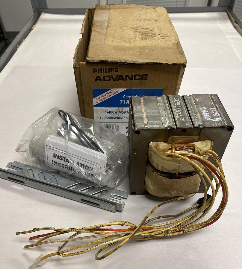 Philips Advance,71A6051-0010D 1-400W M59, Metal Halide Core & Coil Ballast Kit