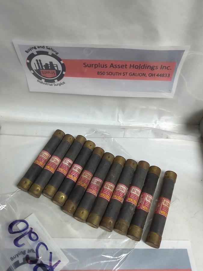 Used COOPER BUSSMANN,FRS-20,FUSETRON 20 AMP FUSE LOT OF 11 PRE-OWNED