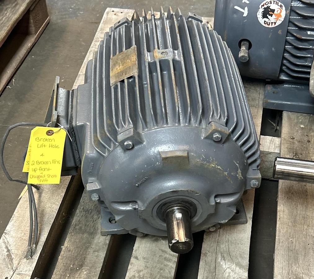 Used WESTINGHOUSE,256T, MOTOR 20HP460V 1765RPM 3PH 256T FRAME