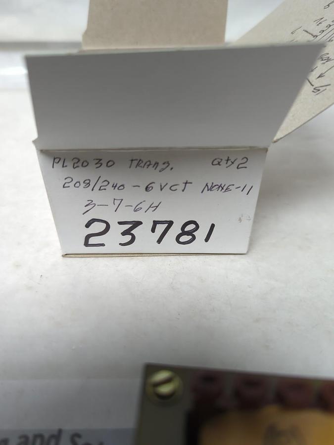 Used POWER TRANSFORMERS,PL2030,TRANSFORMER LOT OF 2 PRE-OWNED