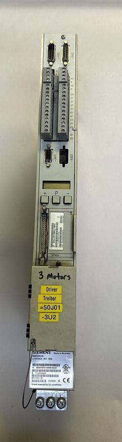 Used SIEMENS,6SN1123-1AA00-0CA1,POWER MODULE W/ 6SN1122-0BA11-0AA1