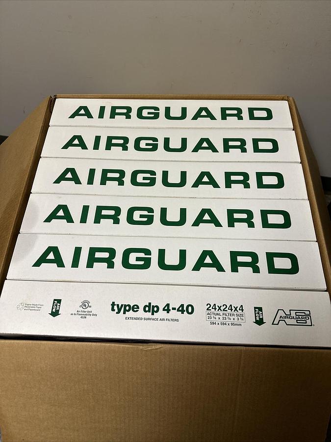 Airguard,DP40-STD4-405 24x24x4, Air Filter Box of 6