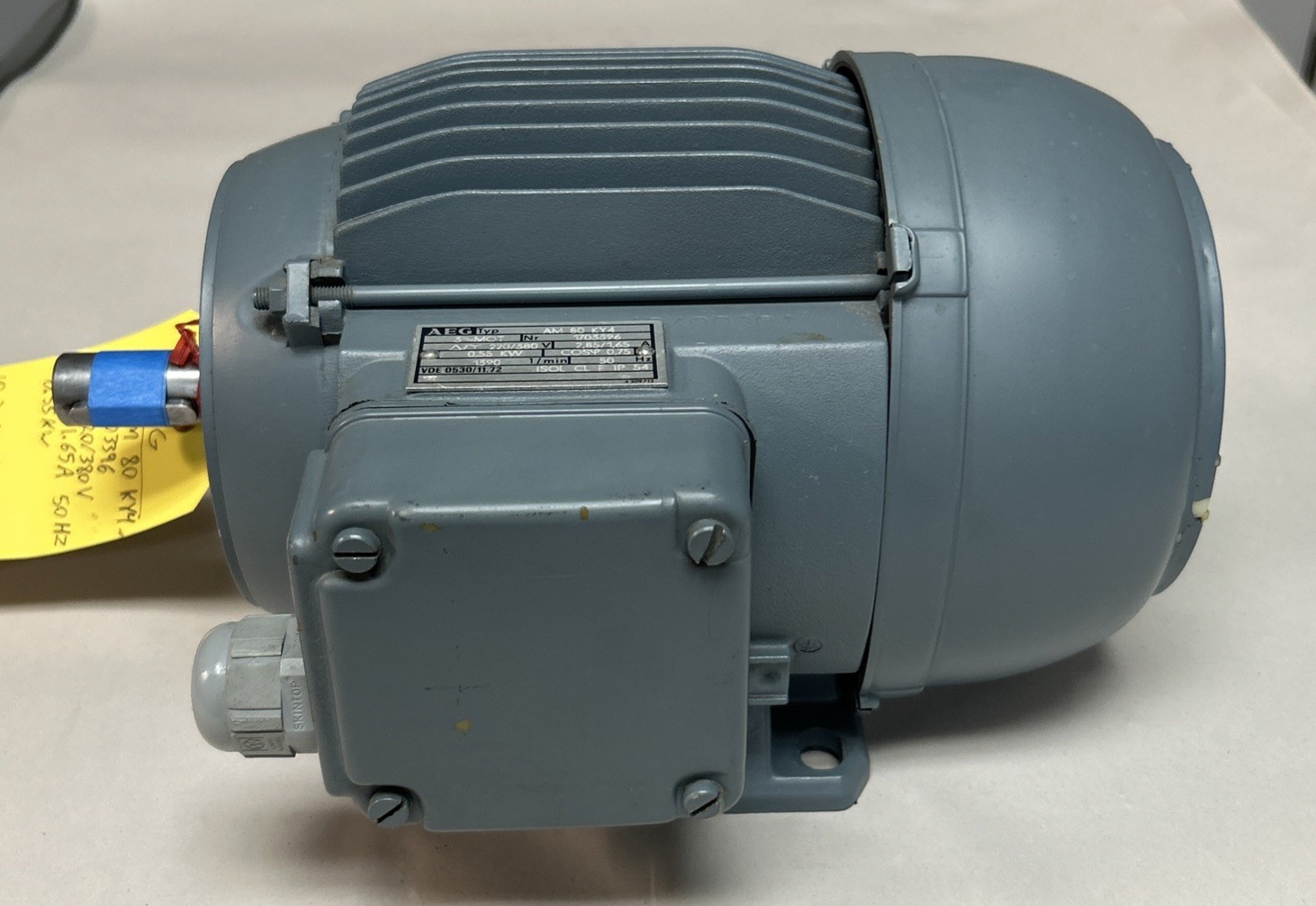 AEG,AM80KY4,MOTOR .55KW 220/380V 1390RPM 3PH NOS