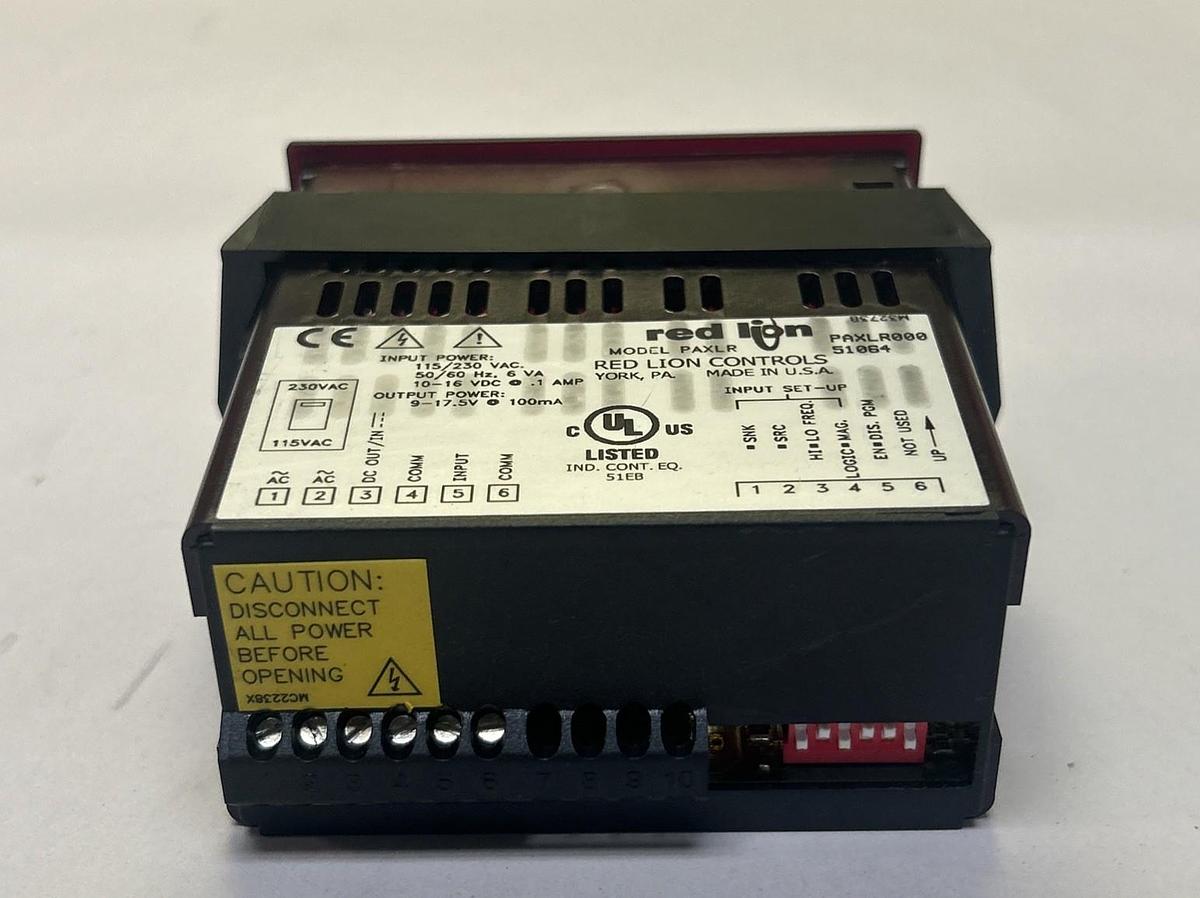 Used RED LION,PAXLR000,DIGITAL PANEL METER 115/120V