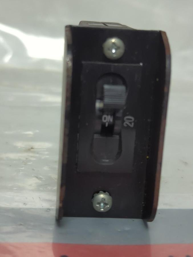 Used CARLING SWITCH,CA-80-26-620-221-KG,CIRCUIT BREAKER 20 AMP PRE-OWNED