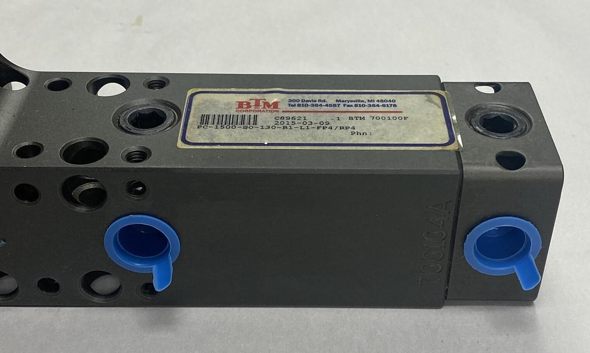 BTM,PC-1500-S0-130-R1-L1-FP4/RP4,Pneumatic Power Clamp NOS