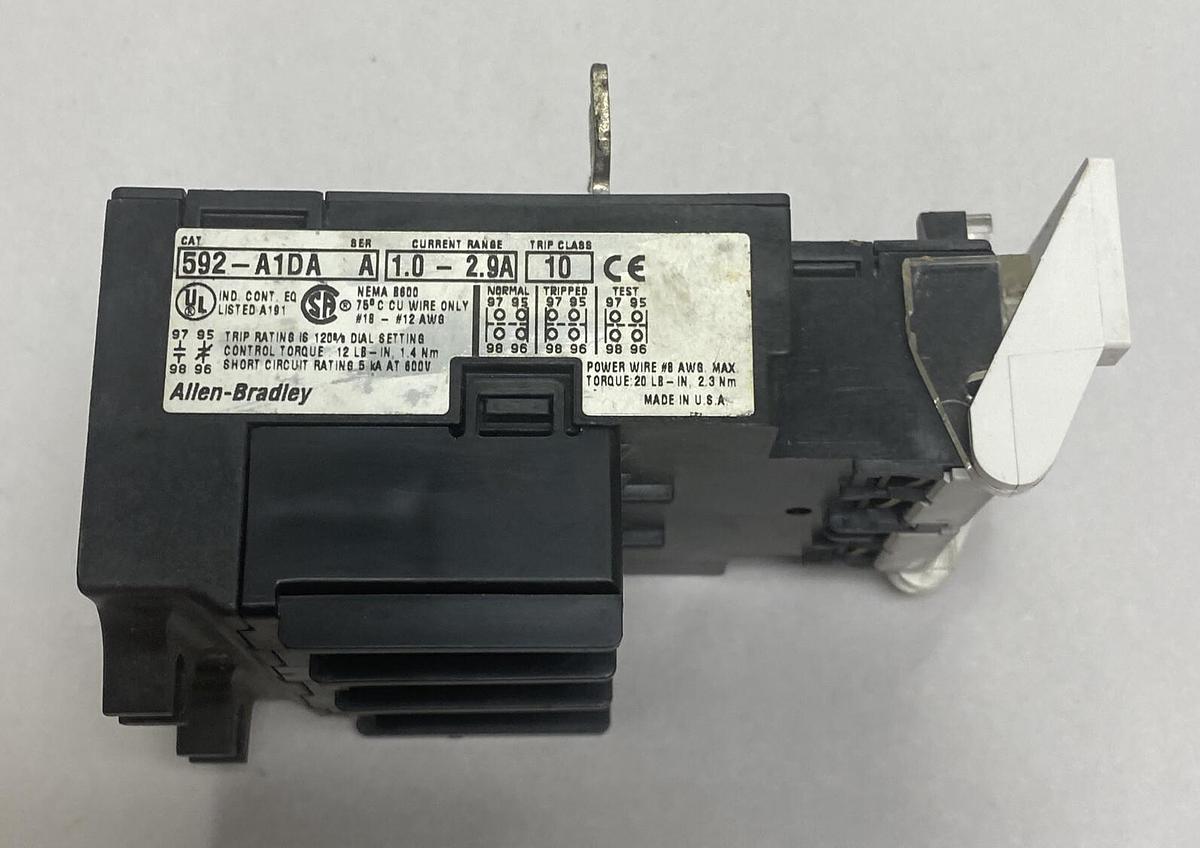 Used ALLEN BRADLEY,592-A1DA,OVERLOAD RELAY