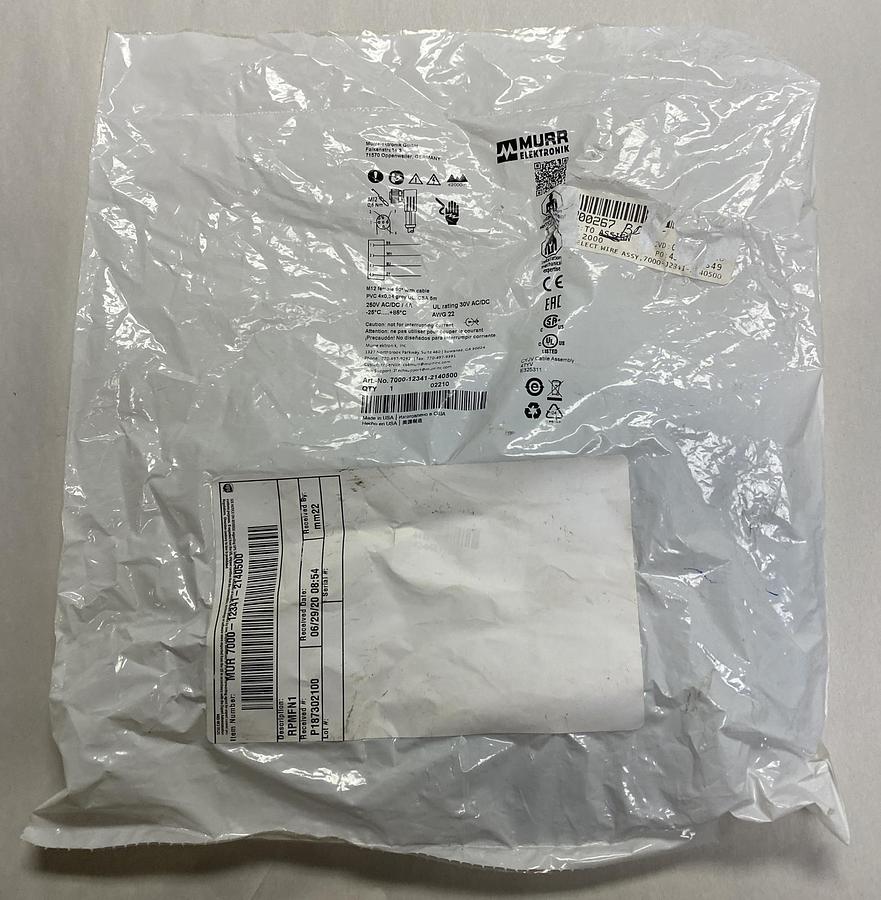 Used MURR ELEKTRONIK,7000-12341-2140500,FEMALE CONNECTOR CABLE NEW