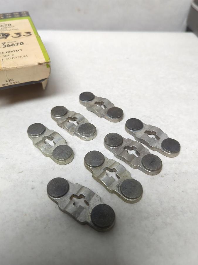 ALLEN-BRADLEY,X-36670,MOVEABLE CONTACTS FOR SIZE 2 STARTERS & CONT. LOT OF 7 NOS