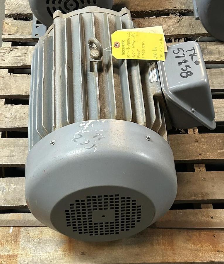 Used MAGNETEK,9-391134-62,MOTOR 15HP 230/460V 1755RPM 3PH 254T FRAME