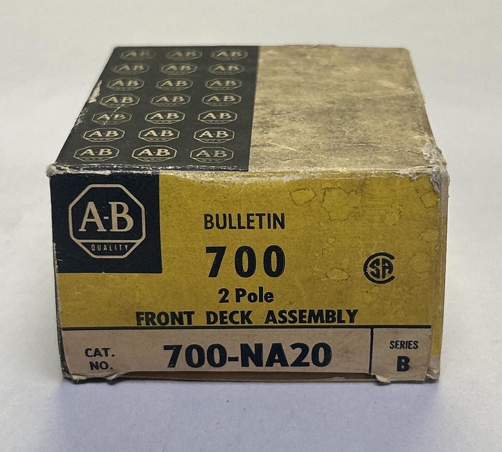 ALLEN BRADLEY,700-NA20,CONTACTOR RELAY FRONT DECK ASSEMBLY NOS