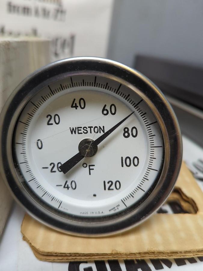WESTON,4303,INDUSTRIAL DRYER THERMOMETER NOS