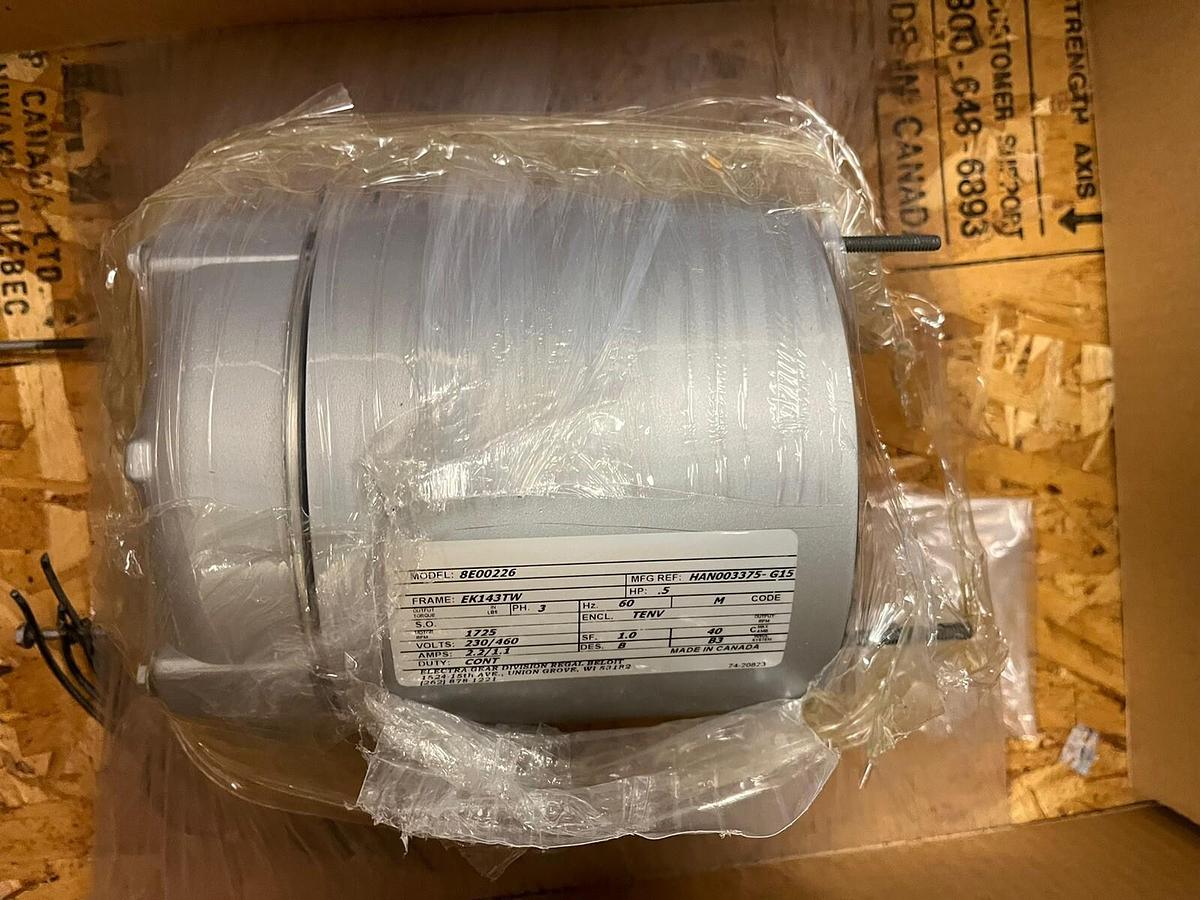 LEESON,8E00226,SLIP RING MOTOR, .5HP 1725RPM 230/460V FRAME EK143TW