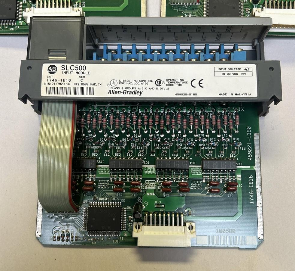 Used ALLEN BRADLEY,1746-IB16,SLC500 INPUT MODULE LOT OF 3