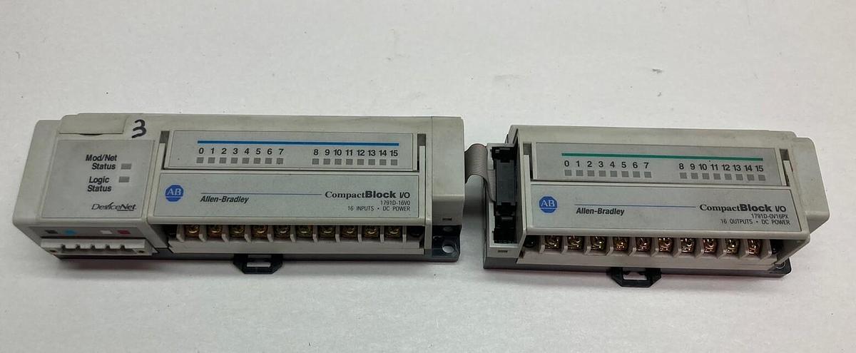 Used Allen-Bradley,1791D-16V0/1791D-0V16PX,Compact Block