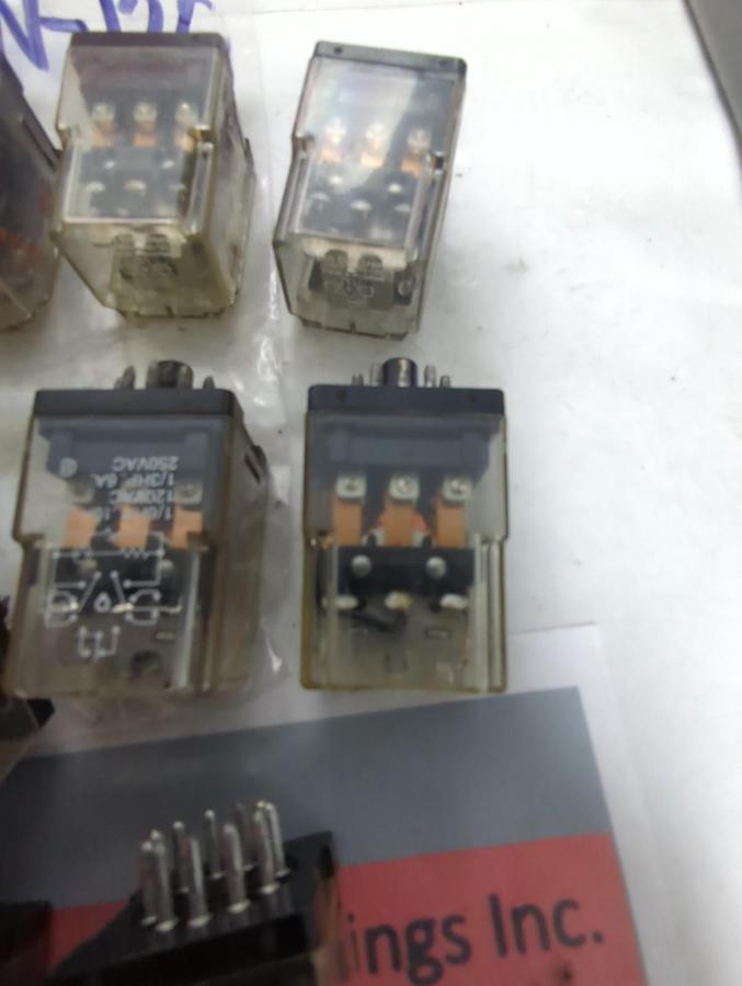 Used P&B,KRPA-14AN-120,RELAY 10 AMP LOT OF 15 PRE-OWNED