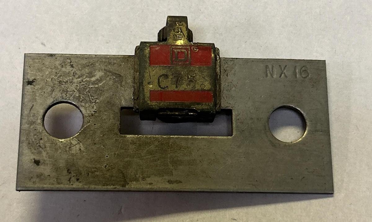 Used SQUARE D,C75,THERMAL OVERLOAD HEATER ELEMENT LOT 2