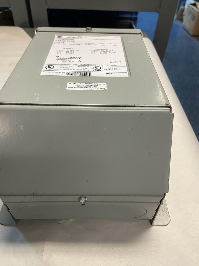 GE,9T51B0170,Transformer 1KVA Phase 1  Primary 380/400/416V Secondary 120/240V