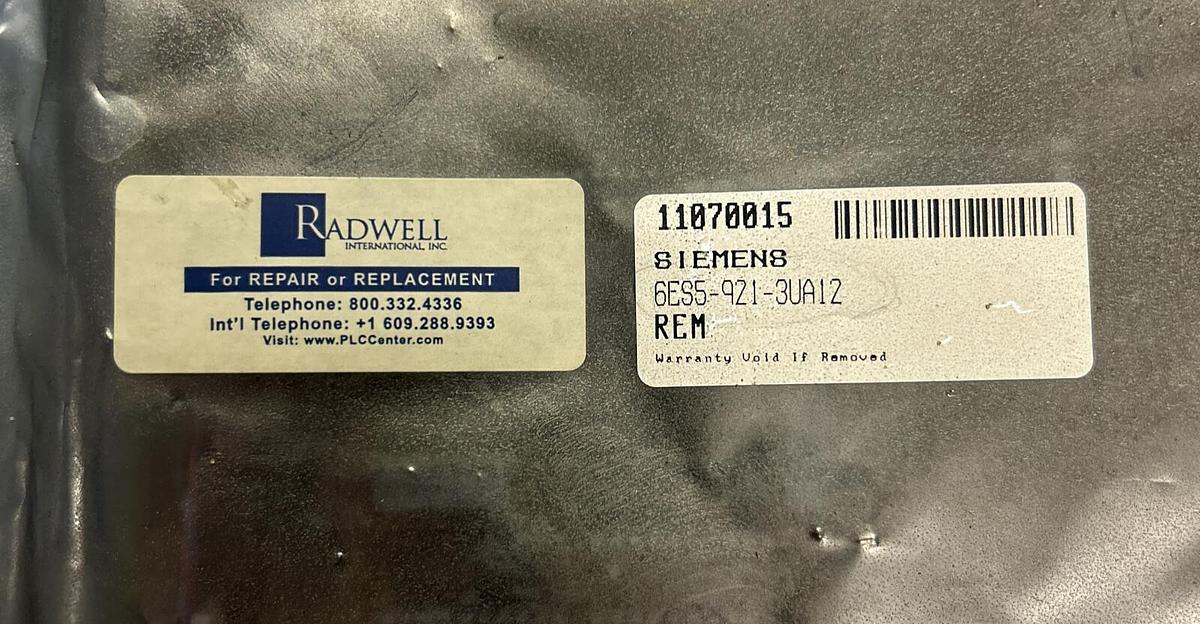 Used SIEMENS,6ES5921-3UA12,CPU MODULE REFURBISHED
