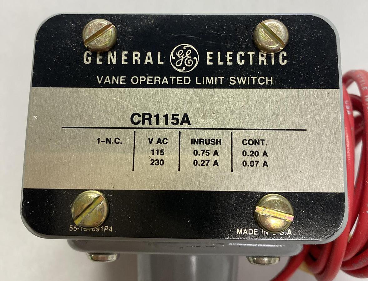 GENERAL ELECTRIC,CR115A16,VANE OPERATED LIMIT SWITCH NEW NO BOX