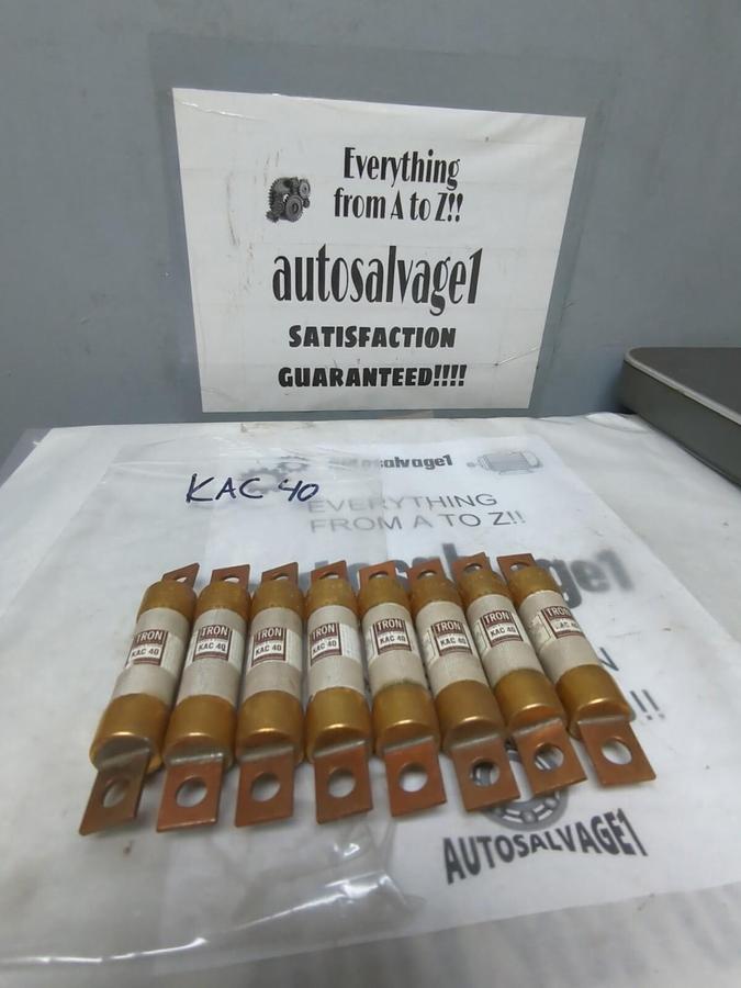 COOPER BUSSMANN,KAC 40,RECTIFIER 40 AMP FUSES LOT OF 8 NOS