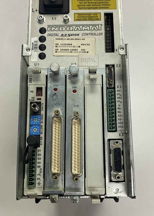 Used INDRAMAT,DDS02.1-W150-DS01-00,SERVO DRIVE CONTROLLER