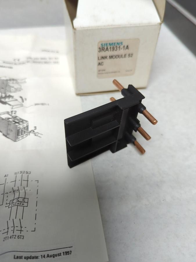 SIEMENS,3RA1931-1A,LINK MODULE S2 AC NOS