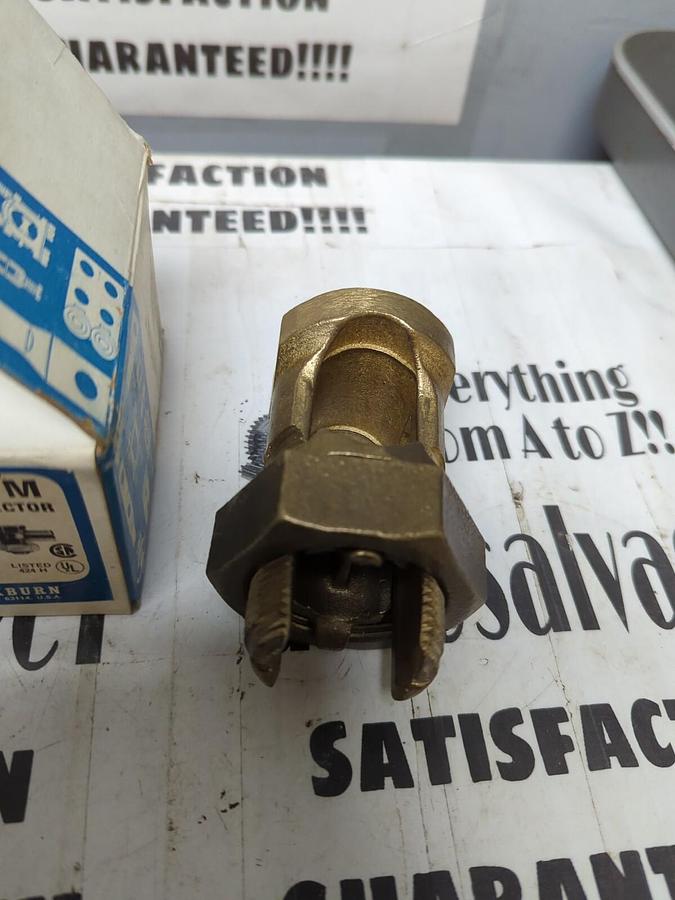 ITT BLACKBURN,750-M,SPLIT BOLT CONNECTOR HIGH STRENGTH BRONZE NOS