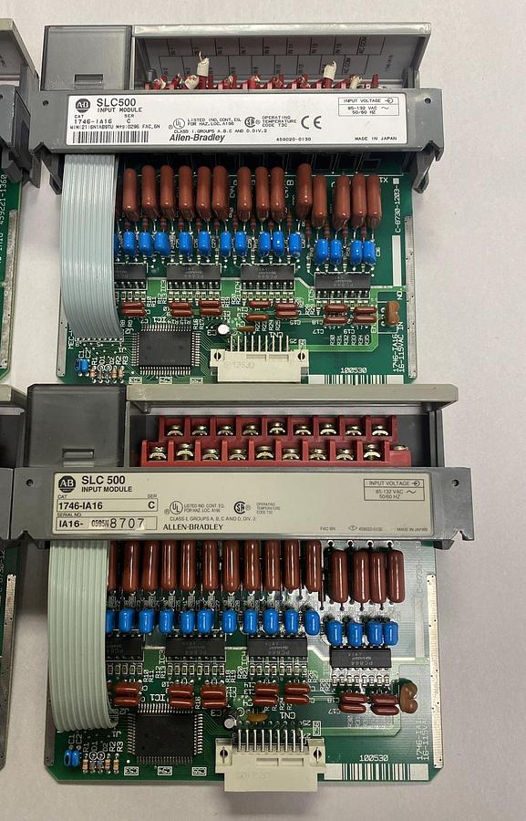 Used Allen-Bradley,1746-IA16,SER C SLC500 Input Module Lot Of 4