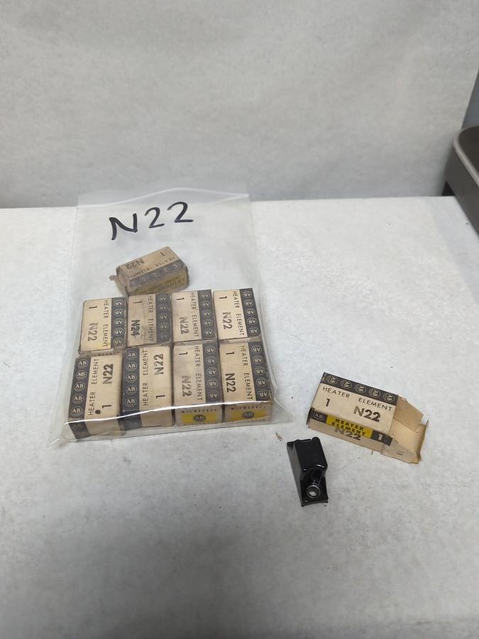 ALLEN BRADLEY,N22,THERMAL OVERLOAD HEATER ELEMENT LOT OF 10 NOS