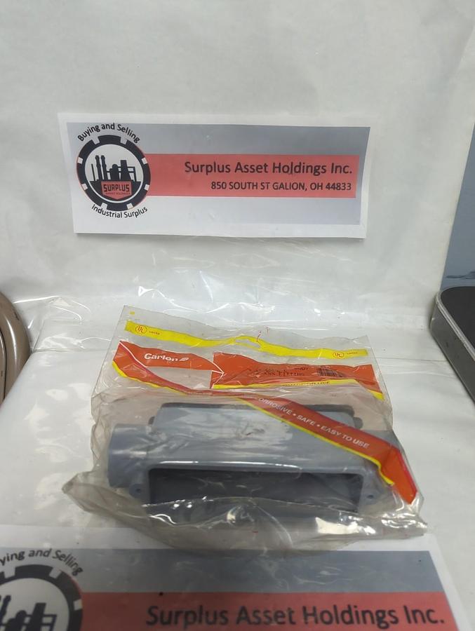 Used CARLON,E987E,CONDUIT BODY 3/4 INCH TYPE C ACCESSORY FITTING NOS