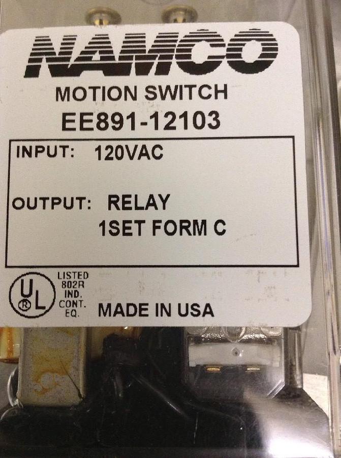 Namco,EE891-12103,Motion Switch Relay NOS