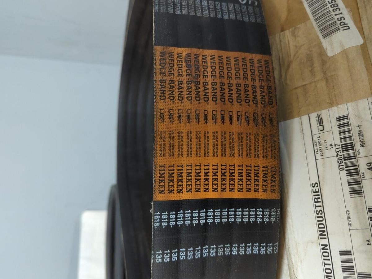 TIMKEN,R5V1700-5,BANDED V-BELT 5-BAND 5-VSECTION 170.00 INCH OUTSIDE LENGTH NOS