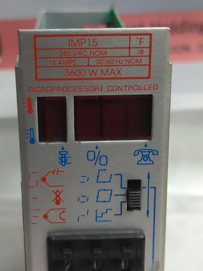 Used ATHENA,IMP15,TEMPERATURE CONTROLLER 208/240VAC 15 AMP PRE-OWNED