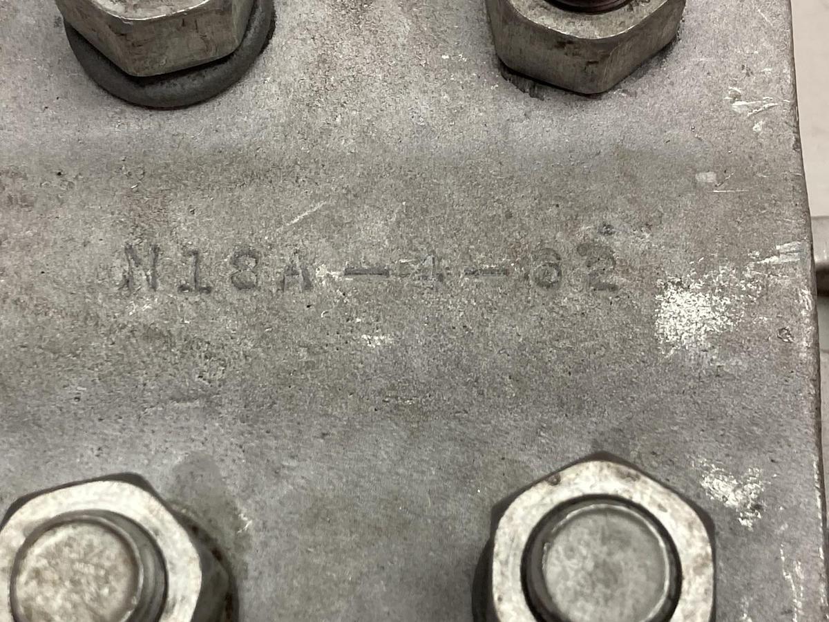 Used Burndy,M18A-4-62,Aluminum Bolter Terminal