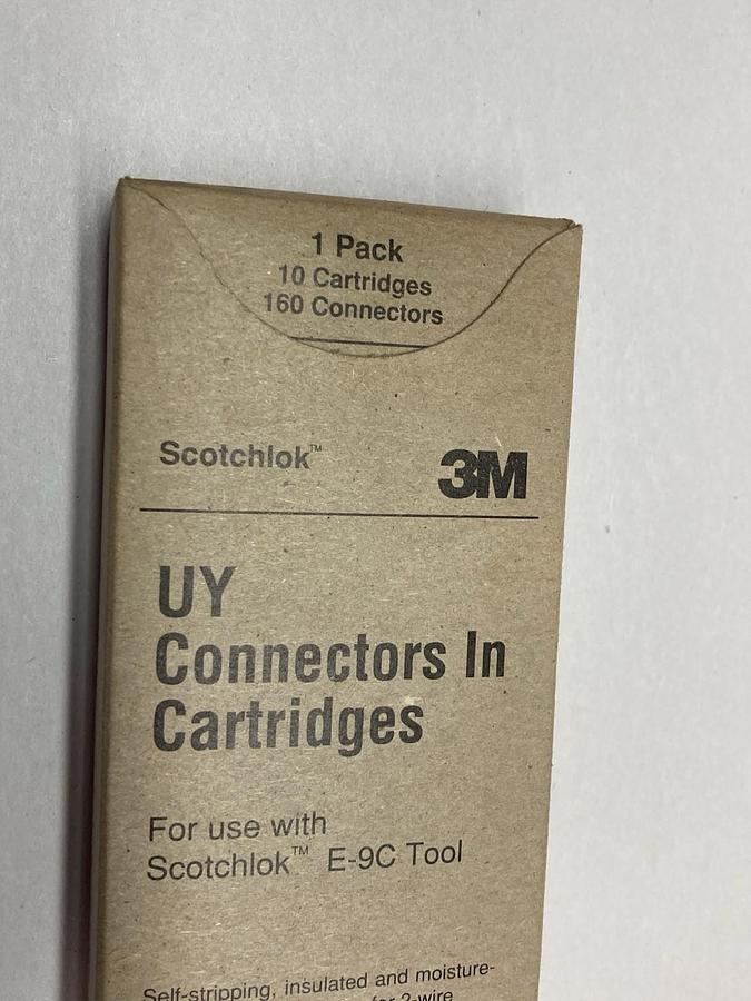 Scotchlok,3M UY E-9C Tool,Connectors In Cartridges LOT OF 160 Connectors