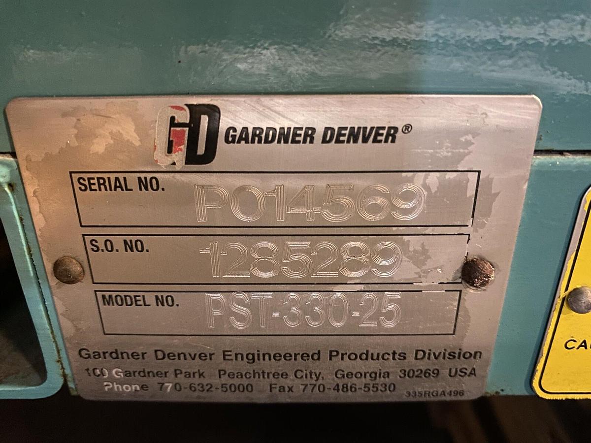 Used Gardner Denver,PST-330-25,CENTRIFUGAL BLOWER 25HP