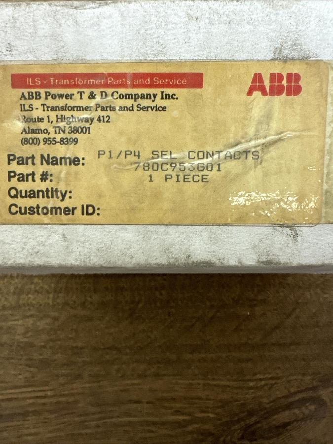 ABB,780C953G01,P1/P4 Sel Contacts