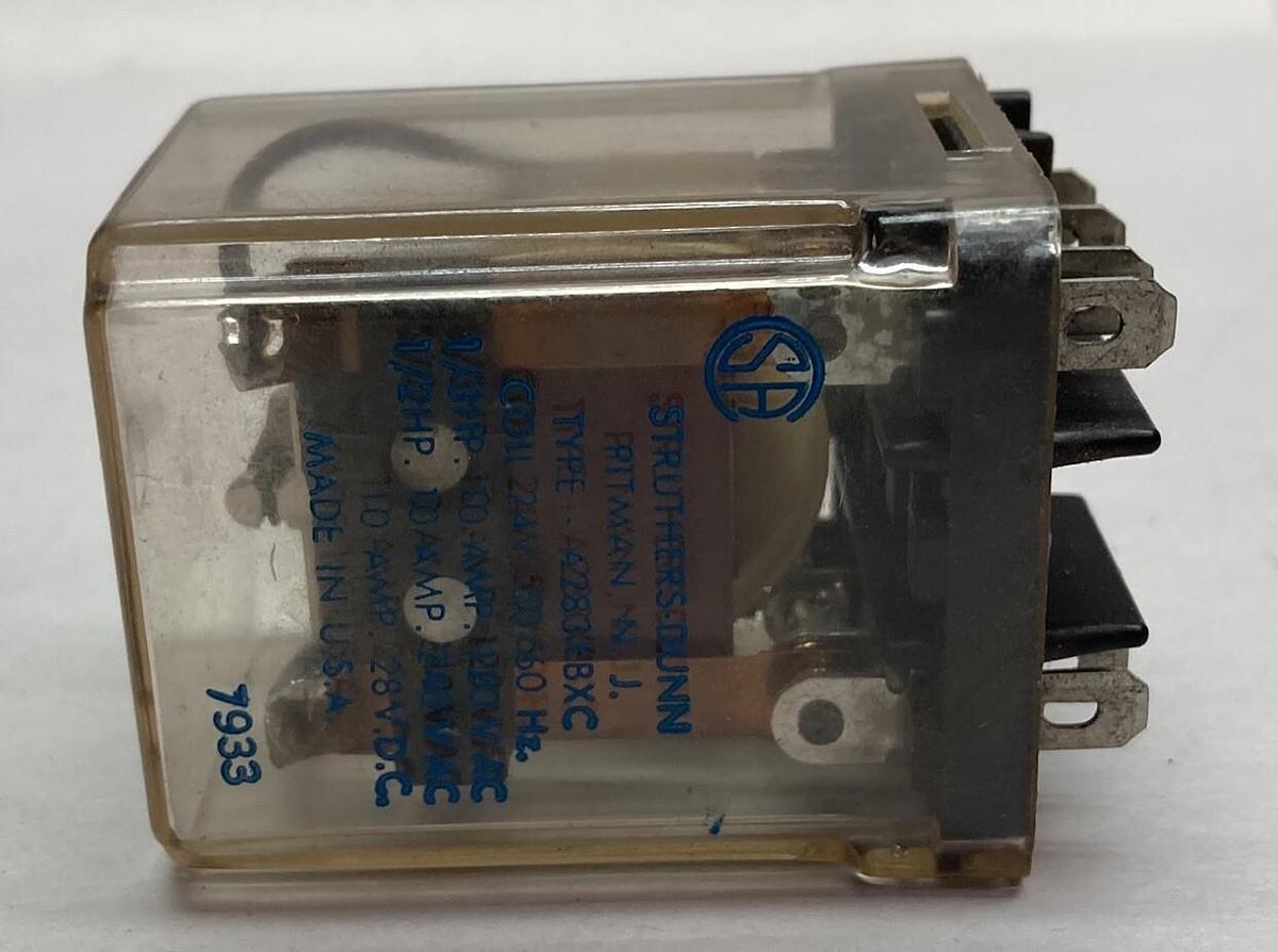Used Struthers-Dunn,A283XBXC,Electromechanical Relay 24V 50/60Hz