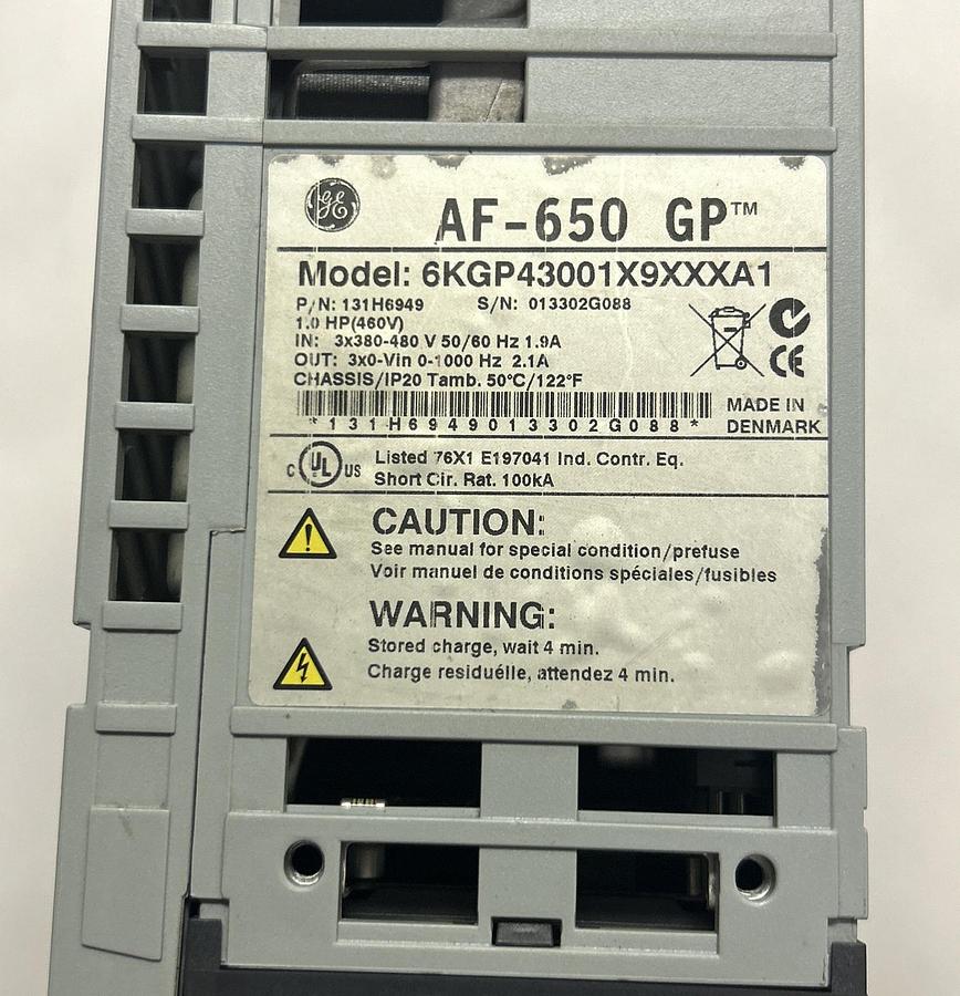 Used GENERAL ELECTRIC,6KGP43001X9XXXA1,ADJUSTABLE SPEED DRIVE