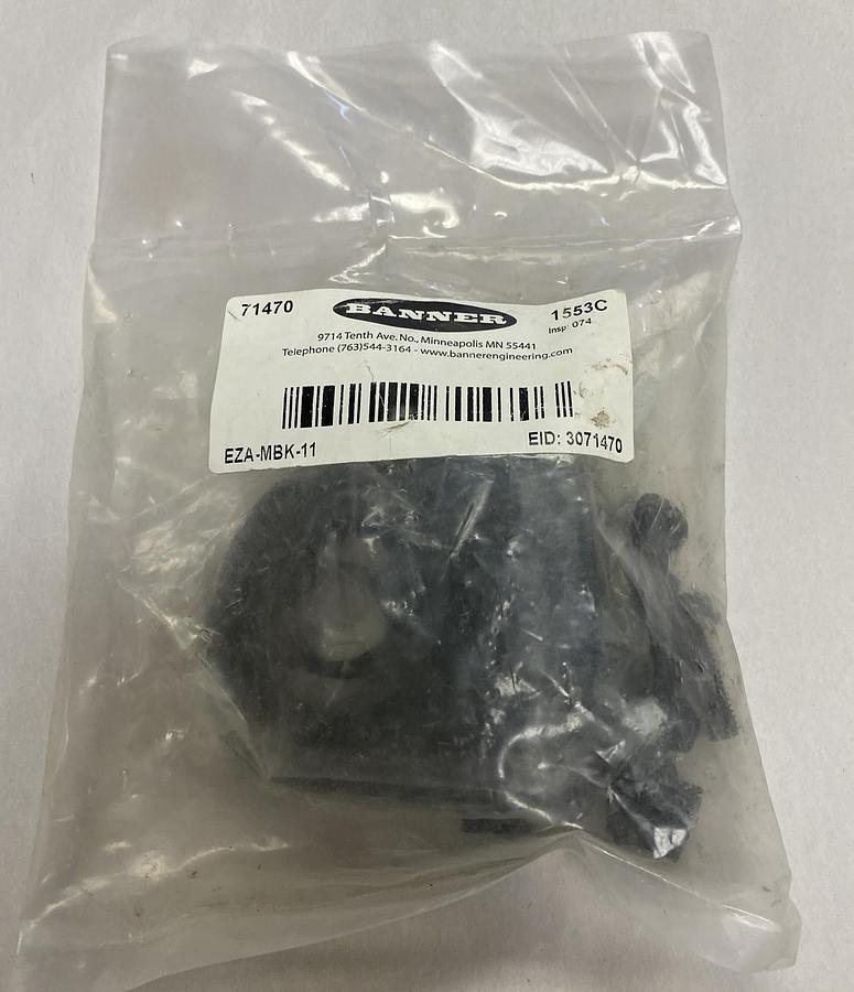 Used BANNER,EZA-MBK-11 EZ,SCREEN ACCESSORY STANDARD MOUNTING KIT NEW