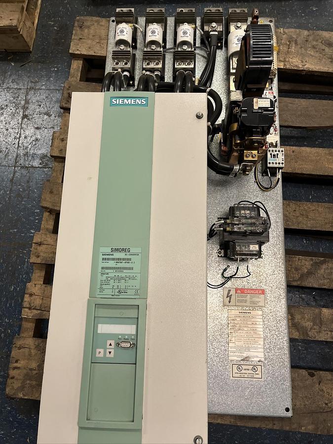 Used SIEMENS SIMOREG,6RA7083-2FV62-0,DC MASTER CONVERTOR DRIVE 510AMPS 6RA7087-6FV62-
